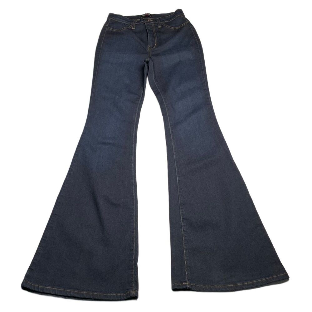 Swank A Posh Women’s Size 11 Dark Wash High Rise Bell Bottom Flare Jeans
